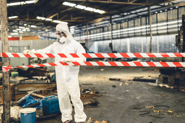 Professional Infectious Disease Decontamination technician working in Pineville, NC
